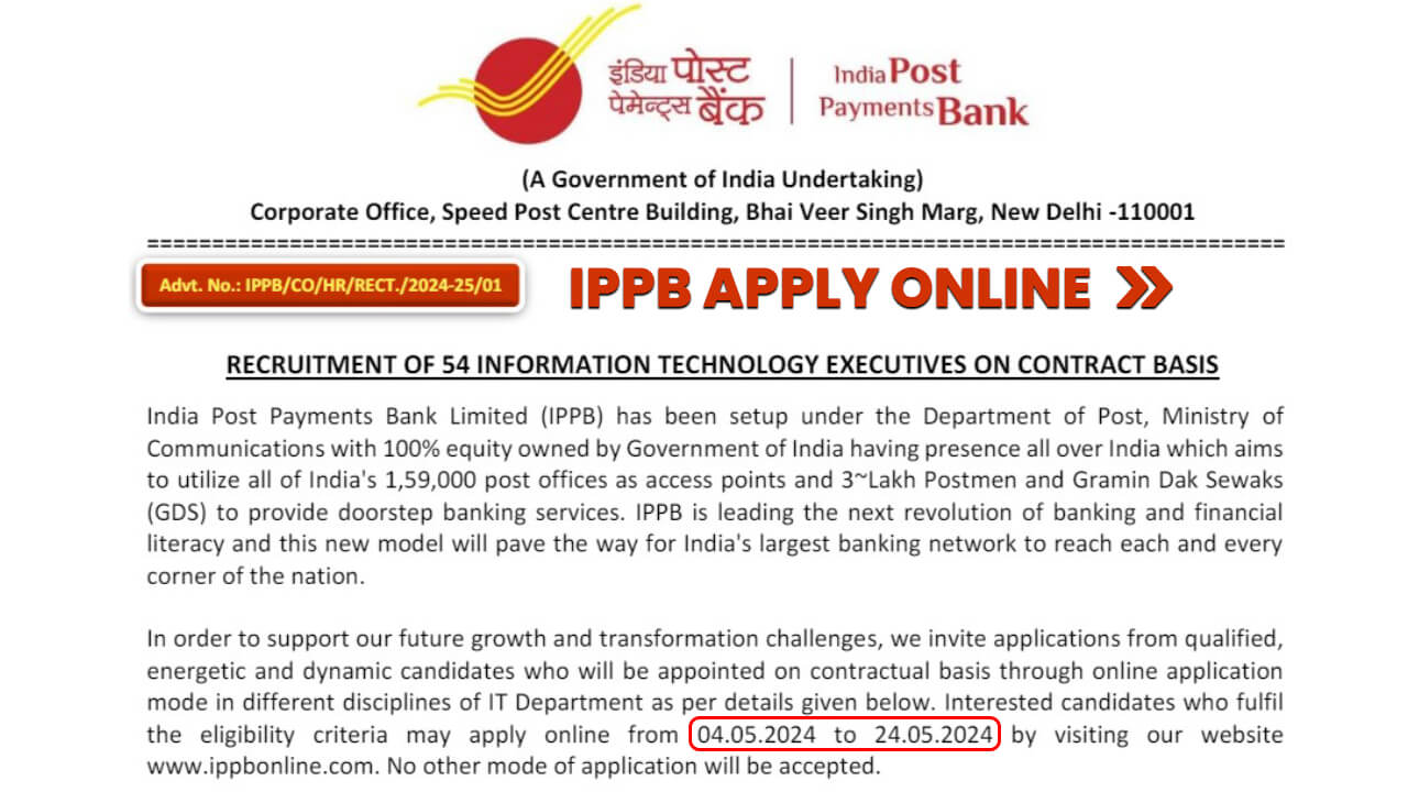 IPPB IT Executive Online Form
